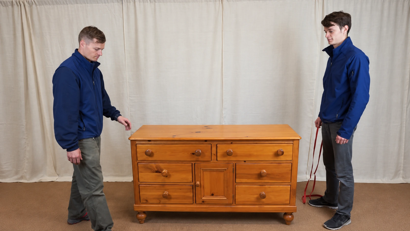 Protected furniture prepared for a North Attleborough move