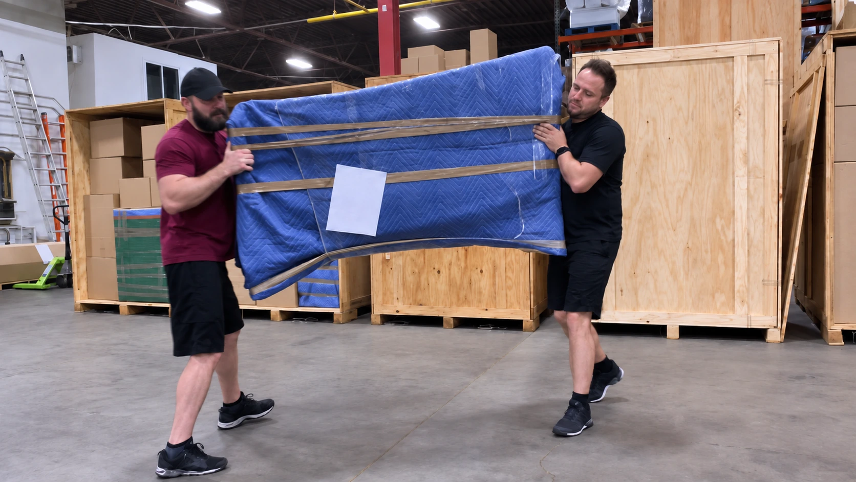 Furniture loading plan for a North Attleborough move